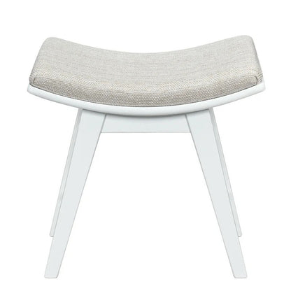 Seating Stool: Solid Wood Vanity Stool