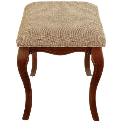 Seating Stool: Solid Wood Vanity Stool