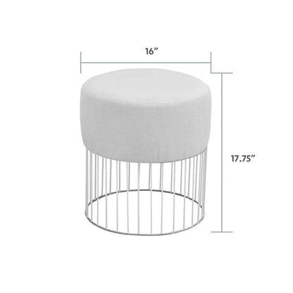Seating Stool: Steel Accent Stool