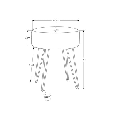 Seating Stool: Steel Accent Stool