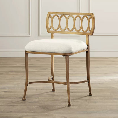 Seating Stool: Steel Seating Vanity Stool