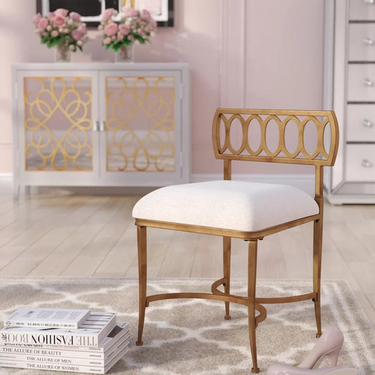 Seating Stool: Steel Seating Vanity Stool