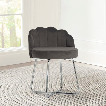 Seating Stool: Steel Vanity Stool