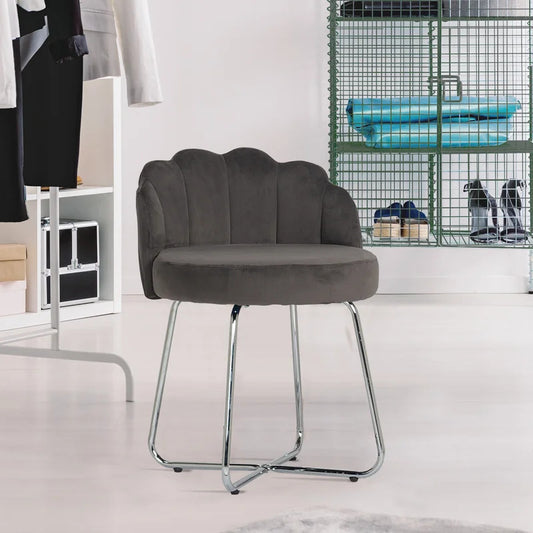 Seating Stool: Steel Vanity Stool