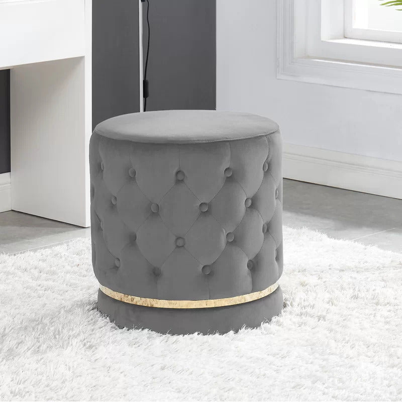 Seating Stool: Velvet Seating Stool