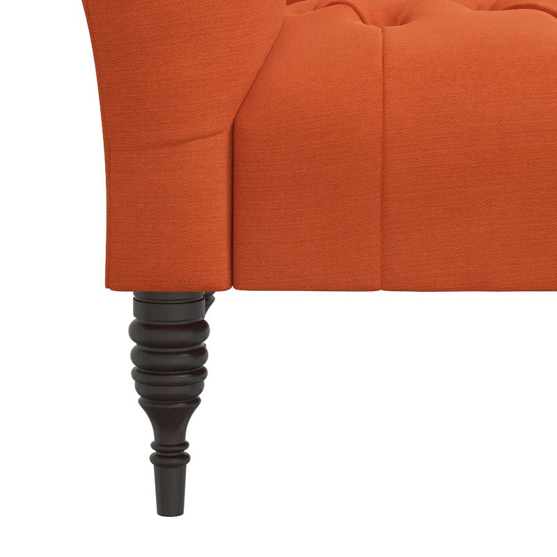 Lounge Chair: Wenya Tufted Rolled Arms Chaise Lounge