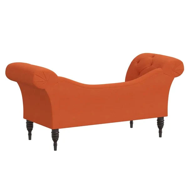 Lounge Chair: Wenya Tufted Rolled Arms Chaise Lounge