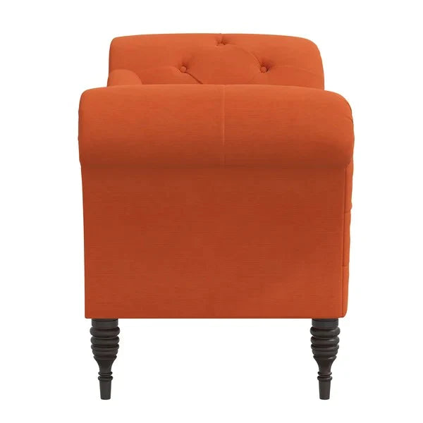 Lounge Chair: Wenya Tufted Rolled Arms Chaise Lounge