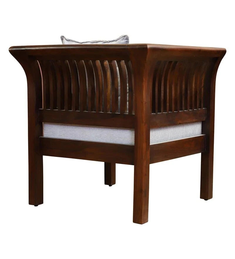 Sheesham Furniture:- 1 Seater Sofa in Wallnut Finished