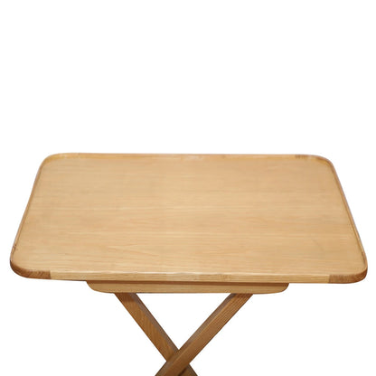 Sheesham Furniture:- End Table in White Ash Veneer