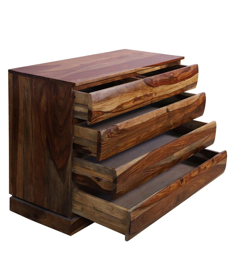 Sheesham Furniture:- Five Drawer Solid Wood Chest of Drawers