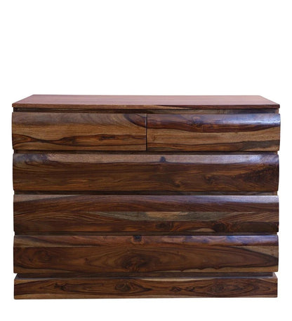 Sheesham Furniture:- Five Drawer Solid Wood Chest of Drawers