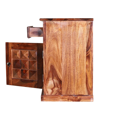 Sheesham Furniture:- One Door One Drawer Side Table
