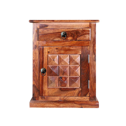 Sheesham Furniture:- One Door One Drawer Side Table