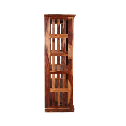  Sheesham Furniture:- Solid Wood Bookshelf in Natural Finish 