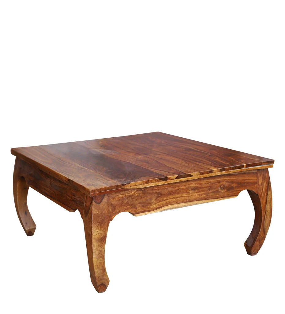 Sheesham Furniture:- Solid Wood Center Table in Honey Oak Finished