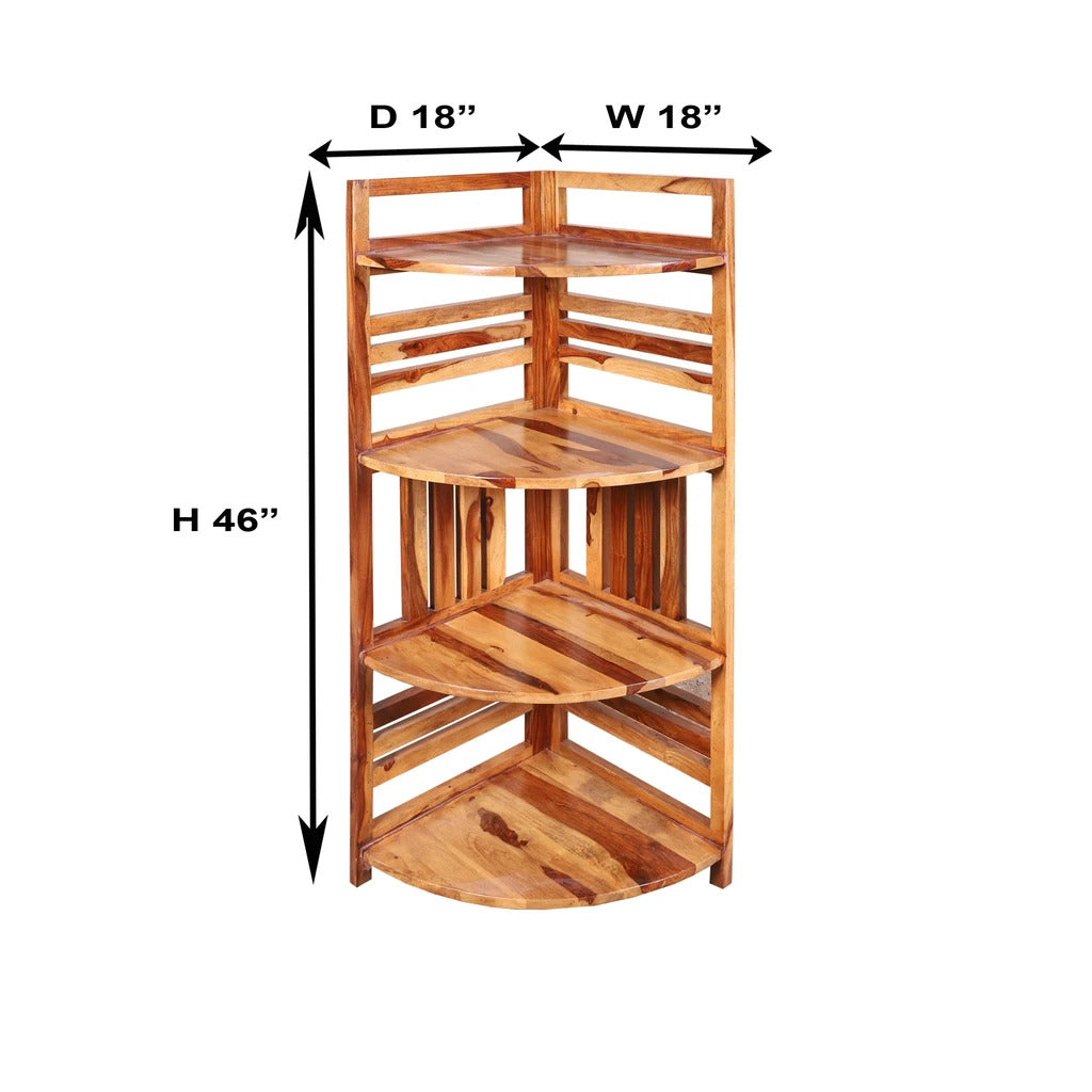 Sheesham Furniture:- Solid Wood Four Tier End Table
