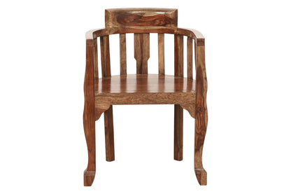 Sheesham Furniture :-Solid Wood Living Room Chair in Honey Oak Finished