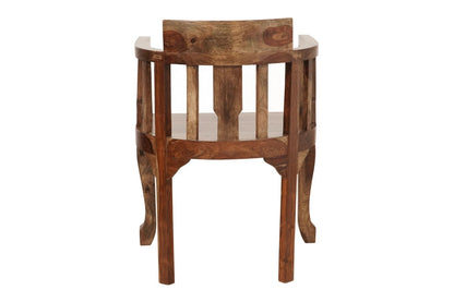 Sheesham Furniture :-Solid Wood Living Room Chair in Honey Oak Finished