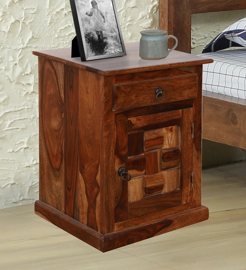 Sheesham Furniture: Solid Wood Oak finished Side Table