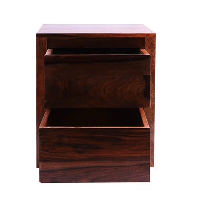 Sheesham Furniture:- Two Drawer Side Table 