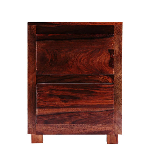 Sheesham Furniture:- Two Drawer Side Table 