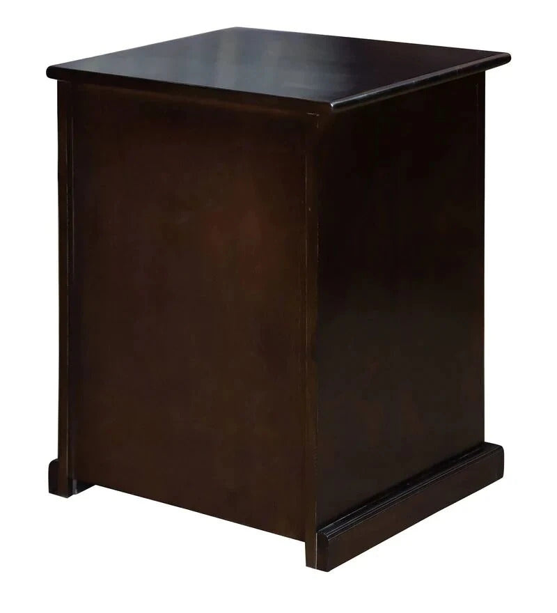 Sheesham Furniture: Wallnut Wood One Door and One Drawer Side Table
