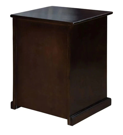 Sheesham Furniture: Wallnut Wood One Door and One Drawer Side Table