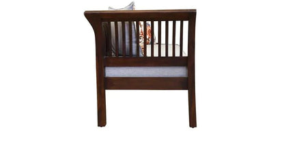 Sheesham Furniture: Wood Two Seater Sofa in Wallnut Finished