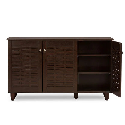 Shoe Rack: 12 Pair Shoe Storage Cabinet
