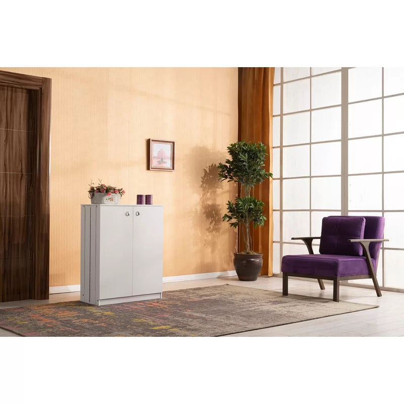 Shoe Rack: 12 Pair Shoe Storage Cabinet