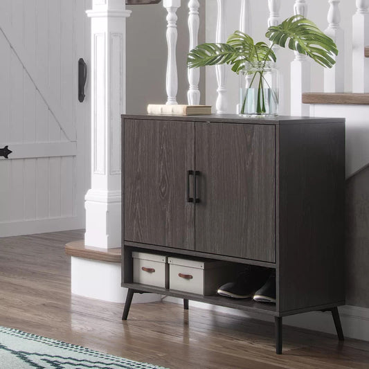 Shoe Rack: 12 Pair Shoe Storage Cabinet