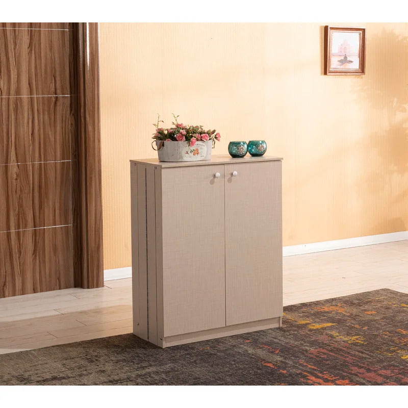 Shoe Rack: 12 Pair Shoe Storage Cabinet