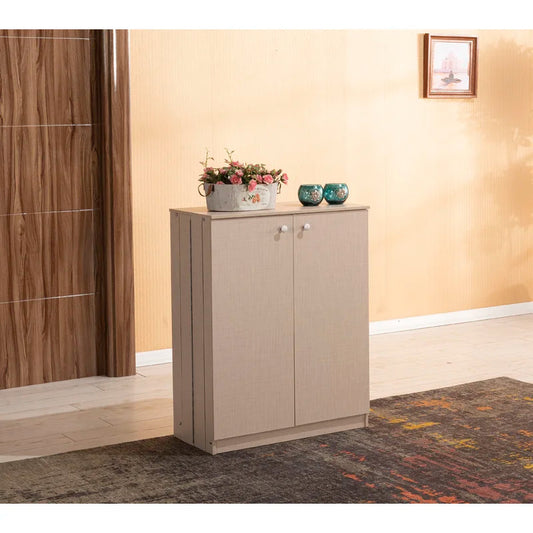 Shoe Rack: 12 Pair Shoe Storage Cabinet