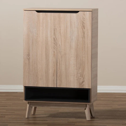 Shoe Rack: 12 Pair Shoe Storage Cabinet