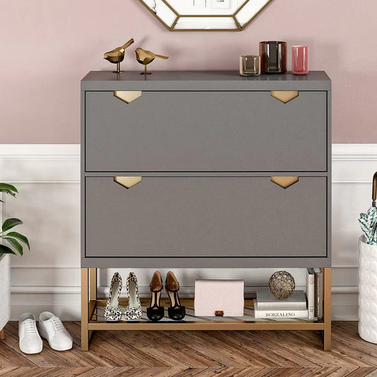 Shoe Rack: 12 Pair Shoe Storage Cabinet