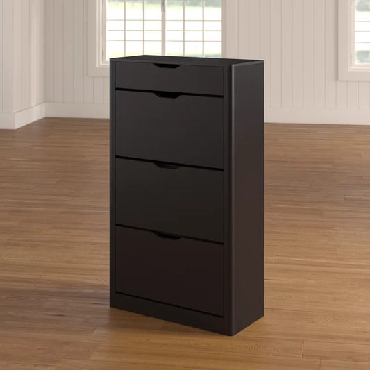 Shoe Rack: 12 Pair Shoe Storage Cabinet