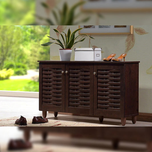 Shoe Rack 12 Pair Shoe Storage Cabinet