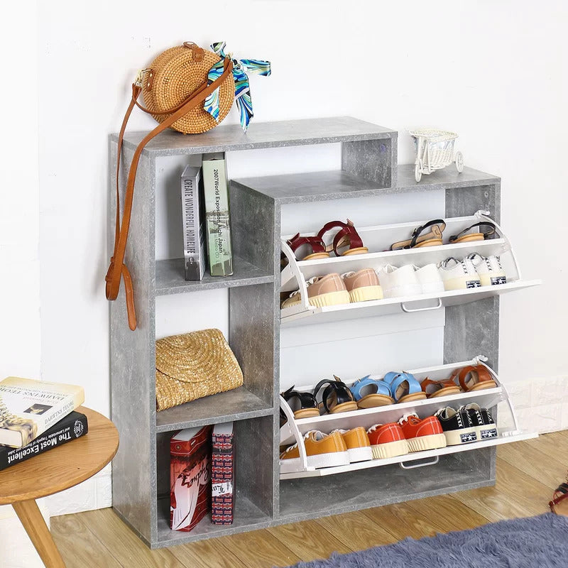 Shoe Rack: 12 Pair Stackable Shoe Storage Cabinet – Studio GKW