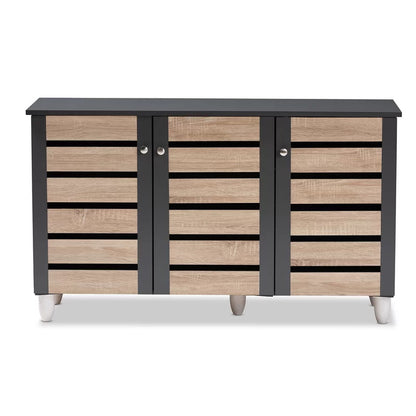 Shoe Rack: 14 Pair Shoe Storage Cabinet