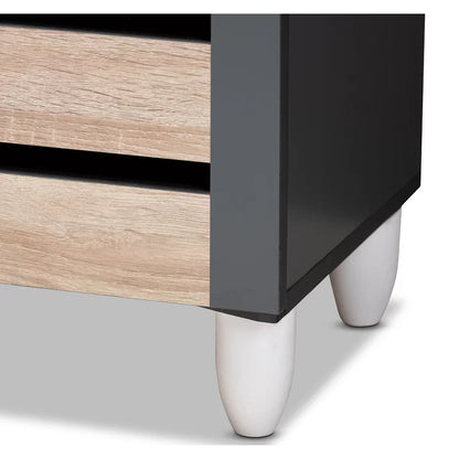 Shoe Rack: 14 Pair Shoe Storage Cabinet