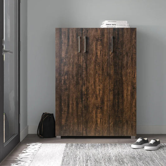 Shoe Rack: 14 Pair Shoe Storage Cabinet