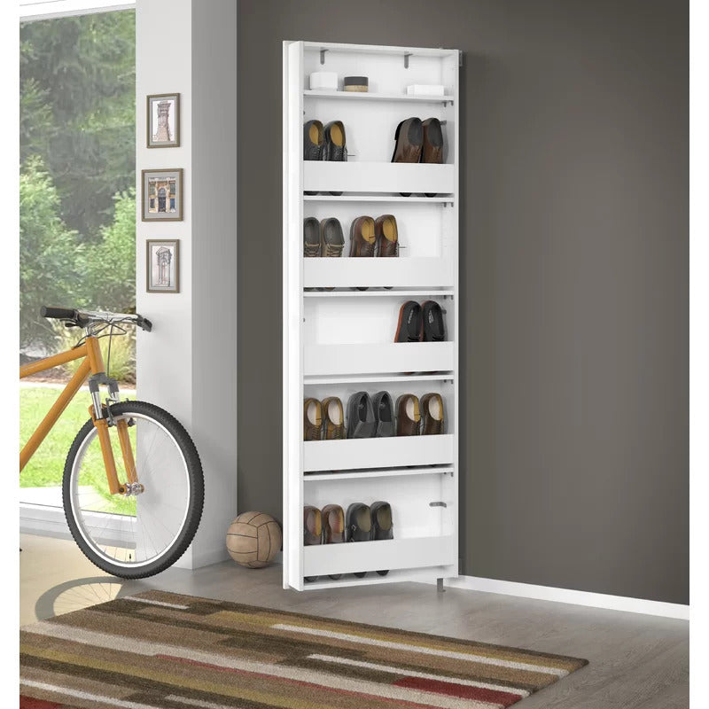 Shoe Rack: 15 Pair Shoe Storage Cabinet