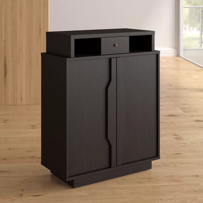 Shoe Rack: 15 Pair Shoe Storage Cabinet