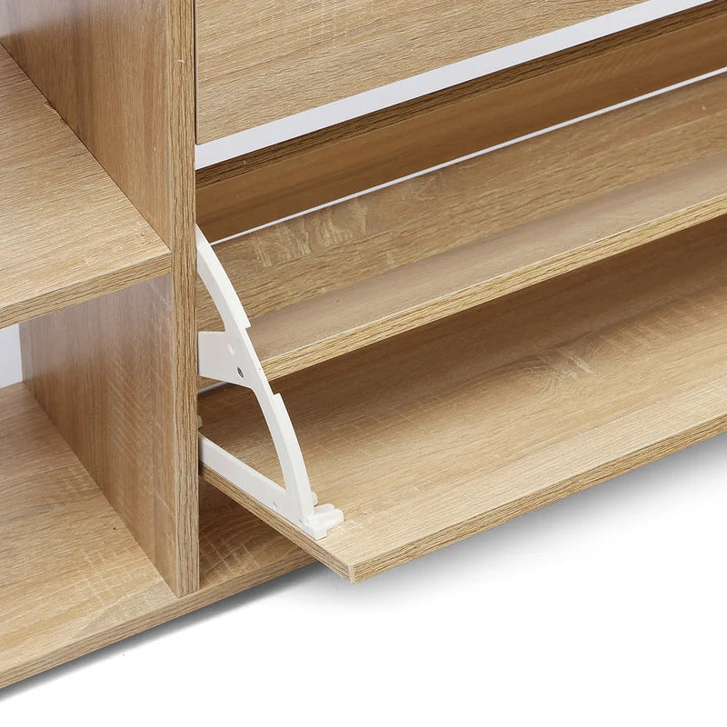 Shoe Rack: 15 Pair Shoe Storage Cabinet