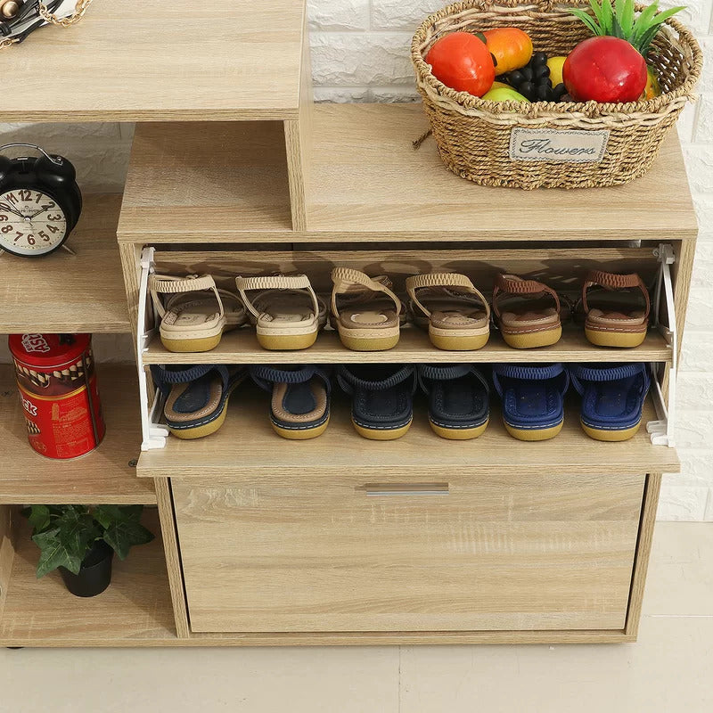 Shoe Rack: 15 Pair Shoe Storage Cabinet