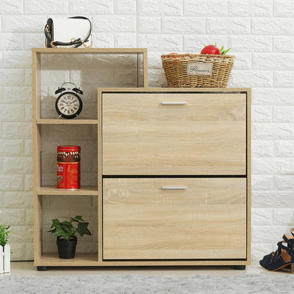 Shoe Rack: 15 Pair Shoe Storage Cabinet