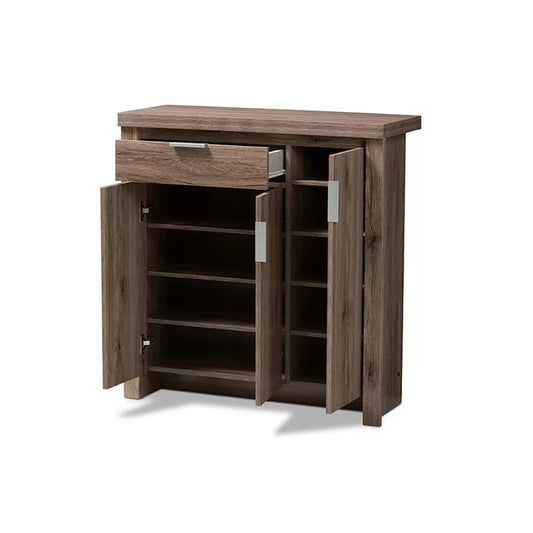 Shoe Rack: 15 Pair Shoe Storage Cabinet