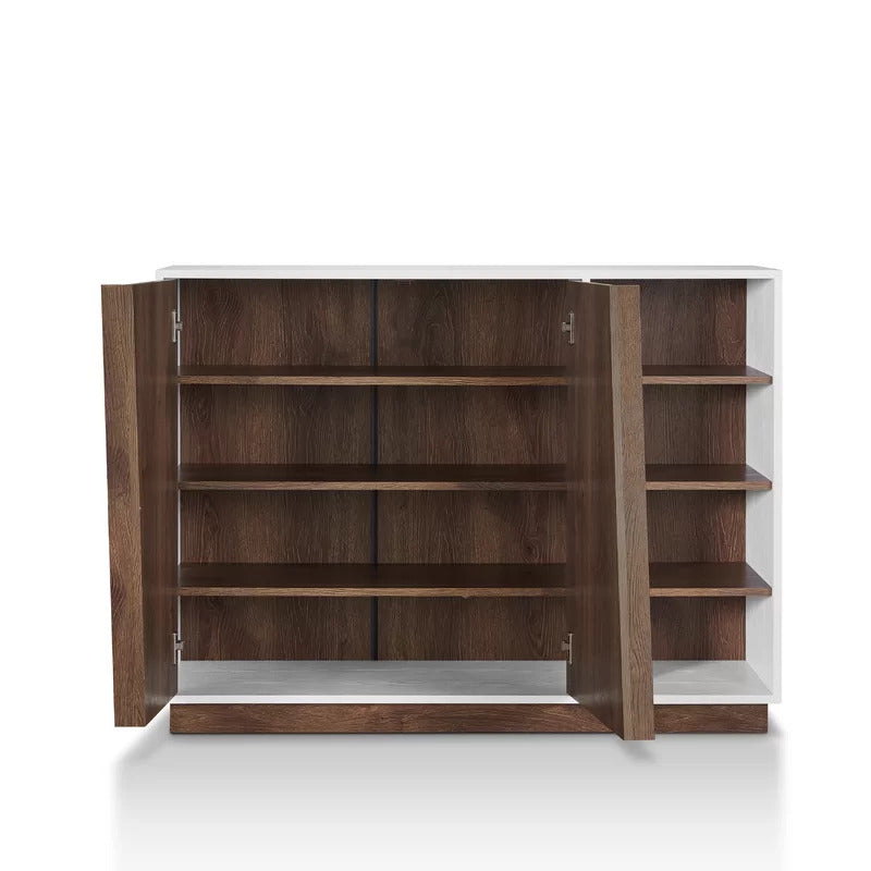 Shoe Rack: 16 Pair Shoe Storage Cabinet