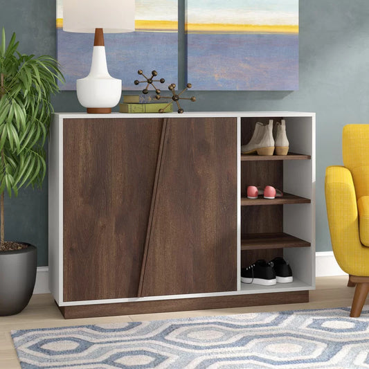 Shoe Rack: 16 Pair Shoe Storage Cabinet